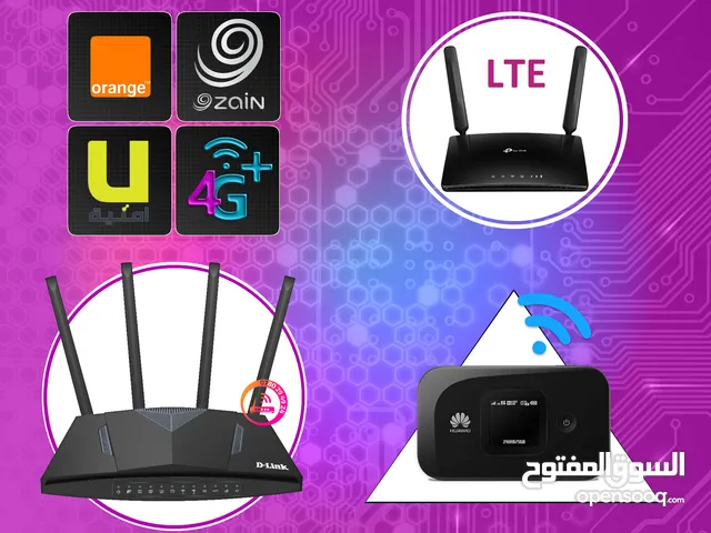 راوتر 4G امنية و أورنج و زين ثابت و صابونة ( متنقل ) لكل الشبكات وخطوط الأنترنت