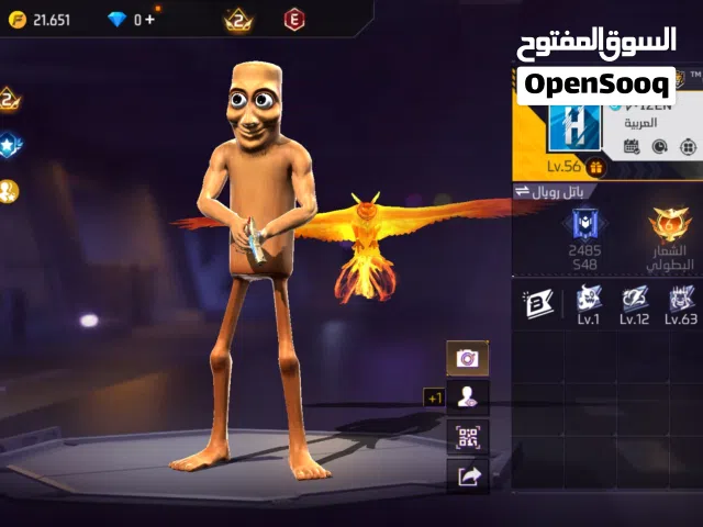 Free Fire Accounts and Characters for Sale in Abu Dhabi