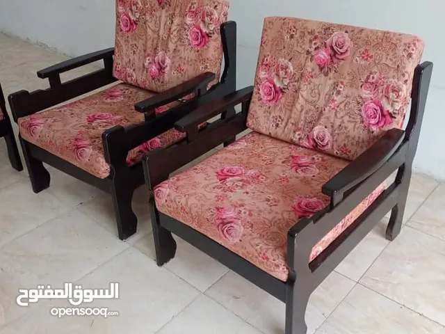 طقم مورس خشب سويد سبع مقاعد دهان جديد ومافيه كسور