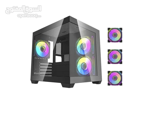 Darkflash case MicroATX كيس معا ثلاث مراوح argb