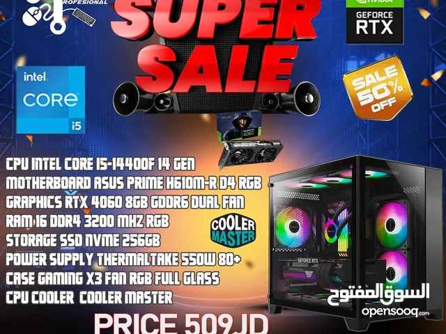 عرض حرق كيس جيمنج i5-14400f+4060باقل سعر بالمملكة وكفالة سنة