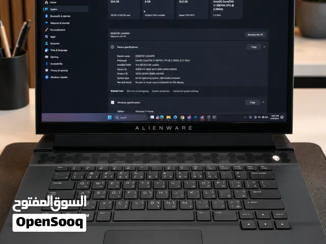 Alienware 15.6” RTX 3070 Gaming Laptop  i7  Excellent Condition