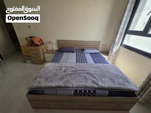 Bed with side table