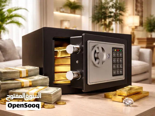 افضل واقوى قاصة لحفظ النقود والمجوهرات المقتنيات المهمة مع رقم سري ومفتاحين