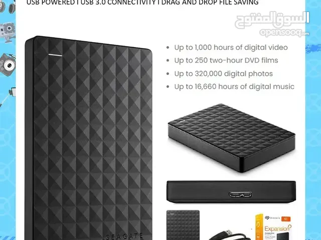 SEAGATE EXPANSION 2TB External Hard Disk ll Brand-New ll