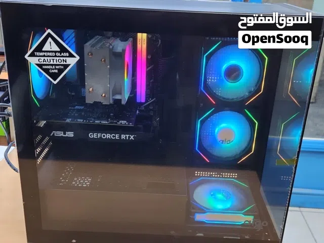 للبيع بي سي جيمنق Core i5 12Gen256M.2 ssd+1TB /16Ram/3050 6GB RTX جديد مع الكرتون