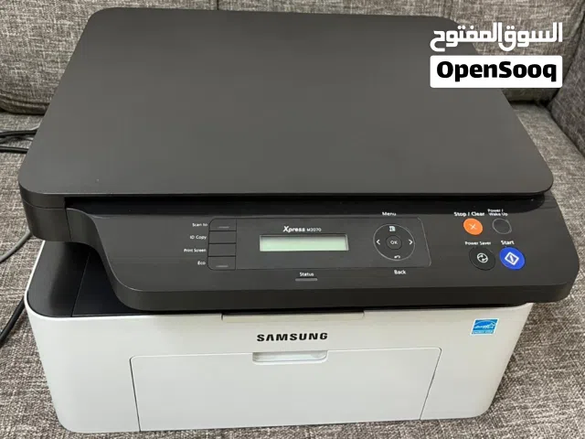 طابعة سامسونج ليزر مع سكانر بحالة ممتازة