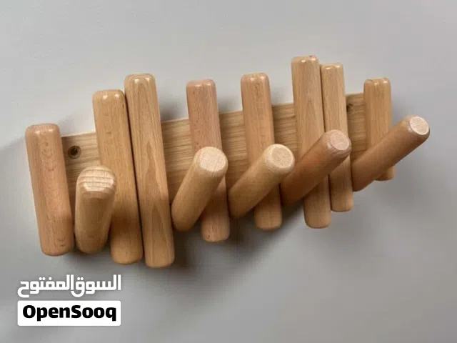 تعلاكه ملابس خشب طبيعي مودرن