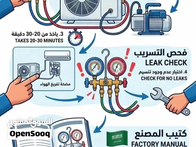 صيانة وغسيل جميع المكيفات