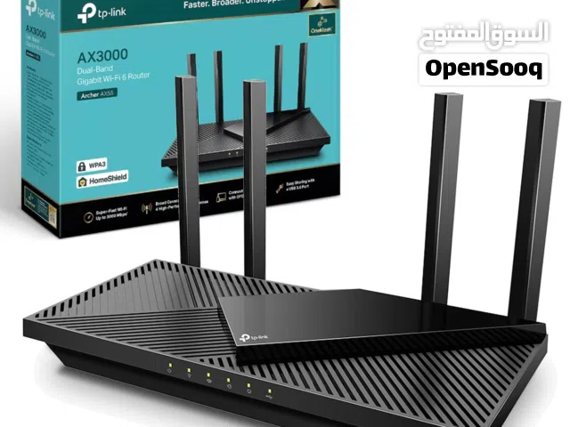 راوتر TP-Link Archer AX55 –AX3000 Wi-Fi 6 جديد