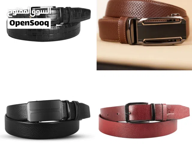 Men’s Genuine Leather Belt Smart Fit for Office & Casual Wear حزام جلد رجالي مناسب للعمل والاستخ