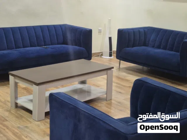 3 piece blue velvet sofa set