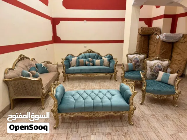 طقم جلوس دمياطي خشب زان احمر