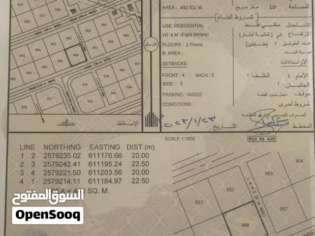 للبيع ارض كورنر  ( سمائل لزغ 3 بالقرب من الشارع الرئيسي مقابل الحديقة)فرصة عقارية ممتازة.