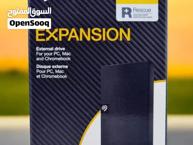 هارد خارجي واحد تيرا جديد ماركة Seagate أصلي متوافق مع الكومبيوتر لابتوب بلايستيشن 4 & 5 والاكس بوكس