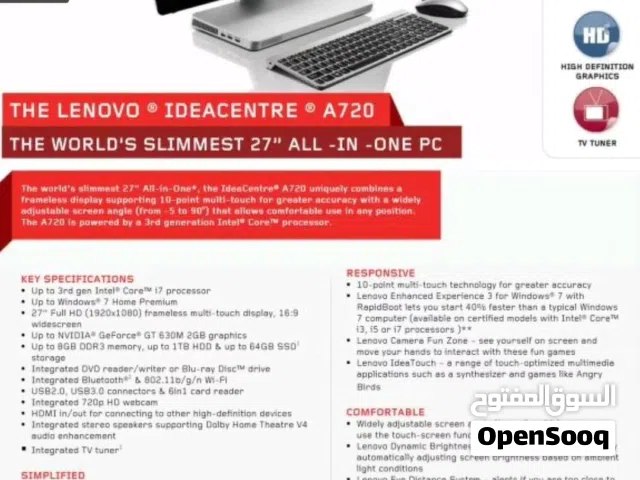 Lenovo ideacentre a720