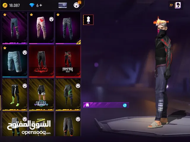 Free Fire Accounts and Characters for Sale in Nalut