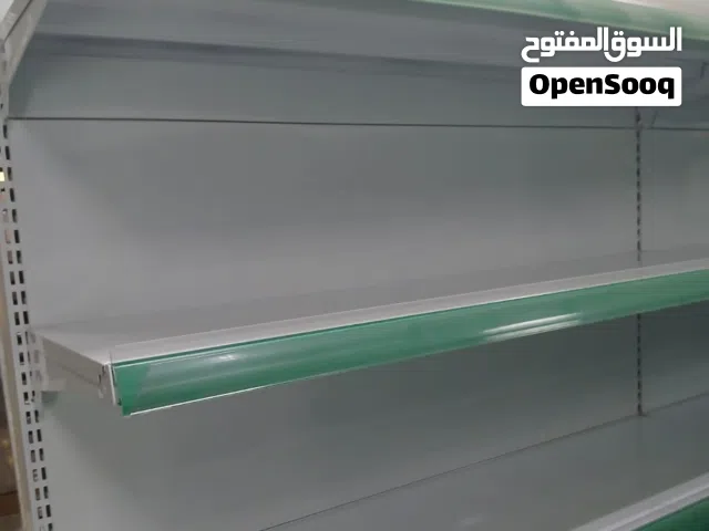 شلفات سوبر ماركت درجه اولئ 6 حبات دبل و2 سنجل مع مال فواكه عدد 2 واستاندات سيبس وعلاقات كماليات 5