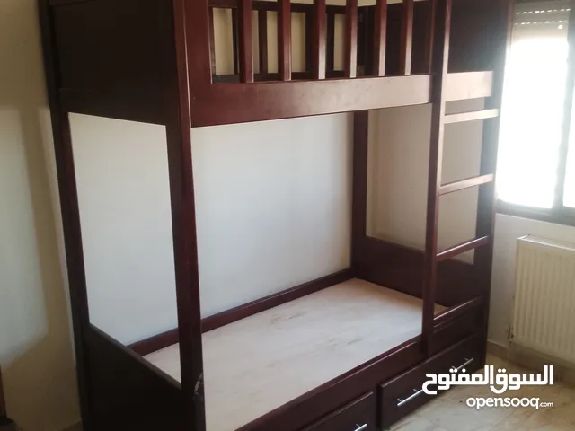 تخت طابقين تفصيل خشب زان صولد بوكس جوارير من الاسفل مع فرشات
