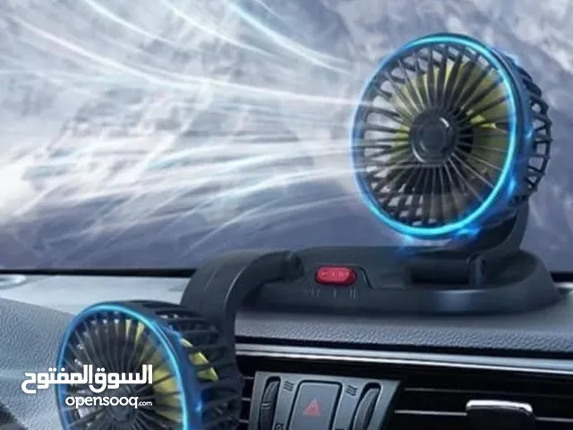 مروحة سياره رأسين قابله للتعديل 360 درجه سرعتين