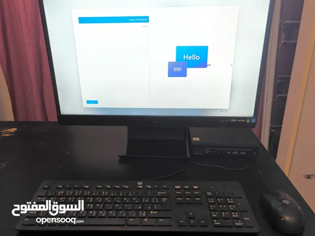 جهاز حاسب آلي مكتبي مع شاشة 27 بوصة