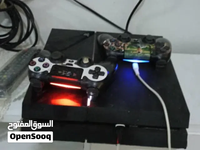 بلاستيشن 4 فات  اللهم بارك ولا عيب بإذن الله 500جيجا ومش مفتوح  مهكر ومخزنات فيه العاب  العاب وت