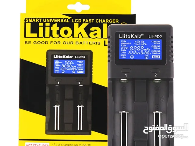شاحن بطاريات ثنائي  ليثيوم مع شاشة عالي الجودة LIITOKALA LII-PD2 Smart Battery Charger
