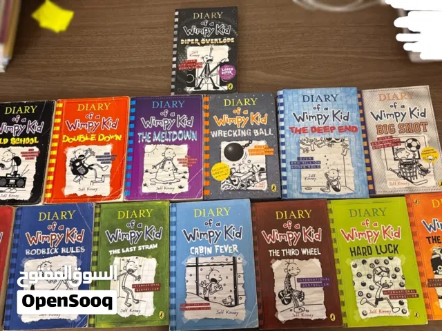 14 books from the wimpy kid series