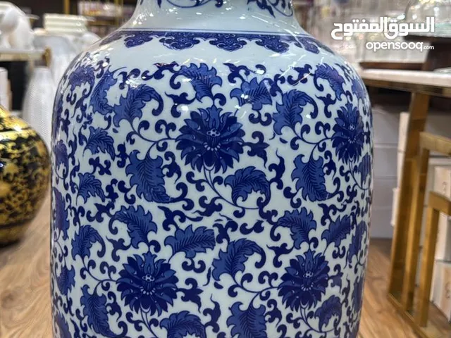 Flower Vase Vintage Home Decor Ceramic Flower Vases for Homes Antique Traditional Blue size-60Cm