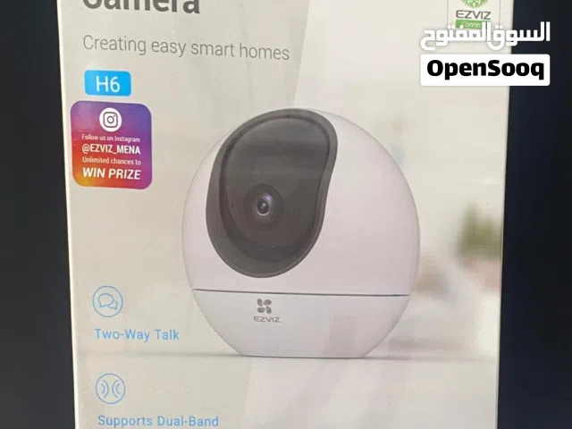 كاميرا EZVIZ H6 داخلية 3K واي فاي، رؤية ليلية ملونة، تتبع ذكي، صوت ثنائي، تغطية 360°