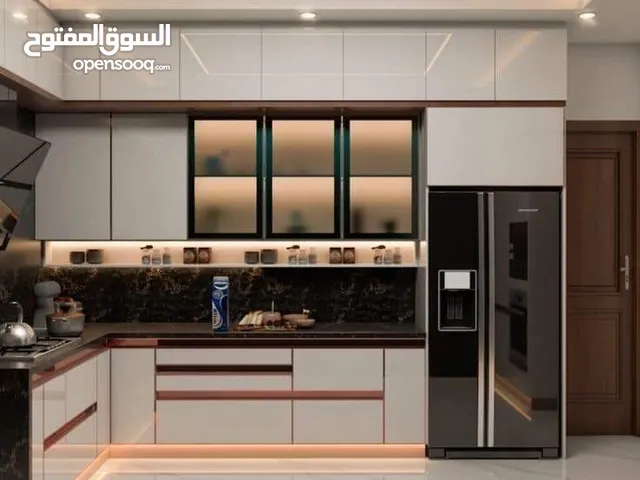 معلم تفصيل المطابخ اليمينيوم صاج حسب طلب العميل