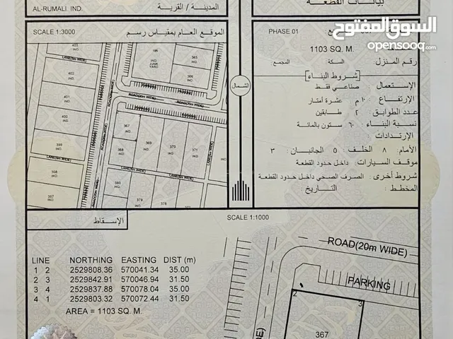 للبيع ارض صناعية في ولاية نزوى