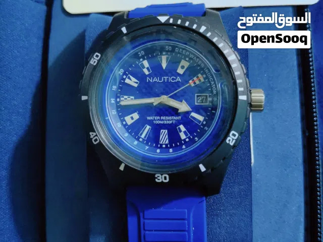ساعة نوتيكا اليابانية جديدة بكامل المرفقات