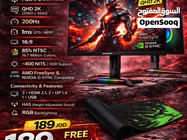 شاشة ريد دراجون Monitor Redragon 27 inch 200Hz بافضل الاسعار