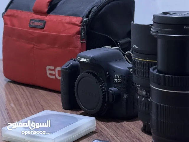 كاميرا كانون 750D مع عدستين