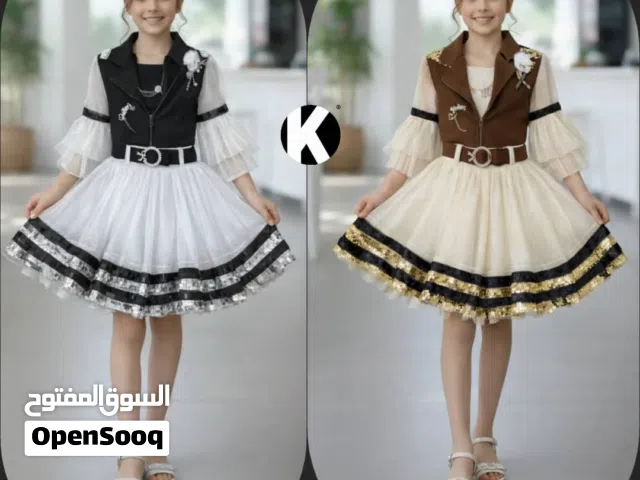 وصل جعاله العيد طقم بناتي تنوره ثلاث قطع بالاونين جميلين ويلبس من عمر خمس سنين الا عمر 12 سنه