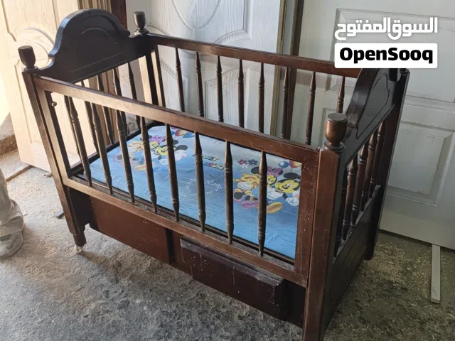 تخت أطفال خشب زان بالكامل
