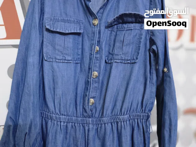 Elegant Blue Denim Jumpsuit – Excellent Condition – Size 8-9 years