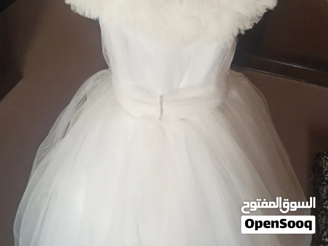 فستان زفاف للبنات عمر 6-8 سنوات جديد