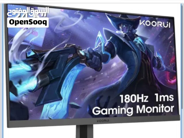 شاشتين قيمنق وحده 24.5 بوصه و 180hz و 1ms الاستجابه والثانيه 100hz و 22 بوصه الشاشتين جديدات