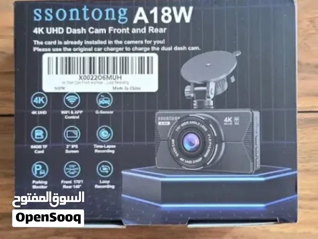 كاميرا سيارة أمامية وخلفية SSONTONG A18W بدقة 4K