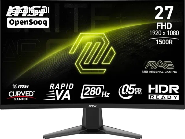 شاشة قيمنج بمواصفات خرافية MSI Monitor MAG 276CXF Gaming Monitor 27 (FHD) 280Hz
