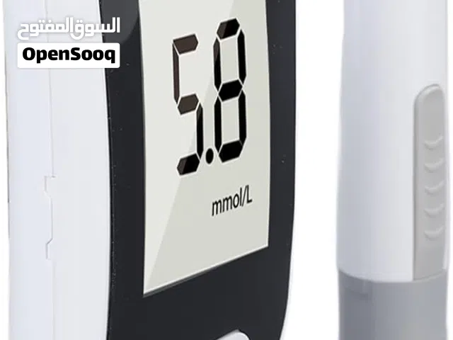 جهاز فحص سكري الدم الطبي لمرضى السكري  ولغير المرضى لمعرفة نسبة السكر مع 50 شرحه و اداة النخز