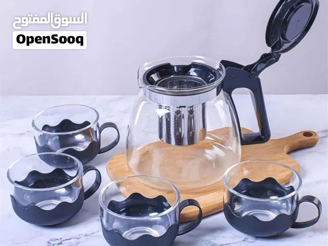 طقم إبريق شاي زجاجي – 5 قطع   المحتوى: – إبريق شاي 1000ml – 4 أكواب 150ml