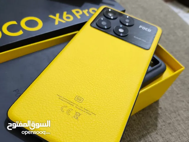 السلام عليكم poco x6 pro اخو الجديد نضيف وياه كامل ملحقاته