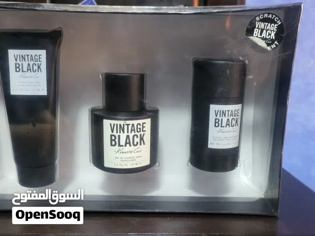 مجموعة عطر Kenneth Cole Vintage Black الأصلية - 3 قطع جديدة