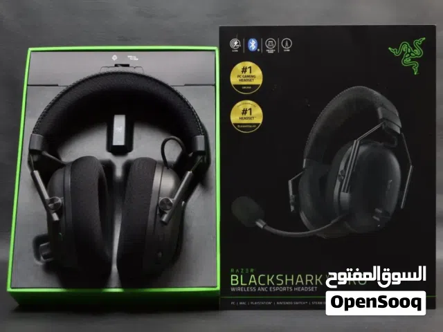 سماعه احترافيه Razer BLACK SHARK V3 WIRELESS مستعمل تصلح للاكسبوكس والبي سي