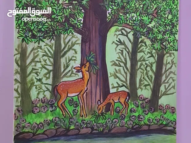 رسم لوحات اكرلك