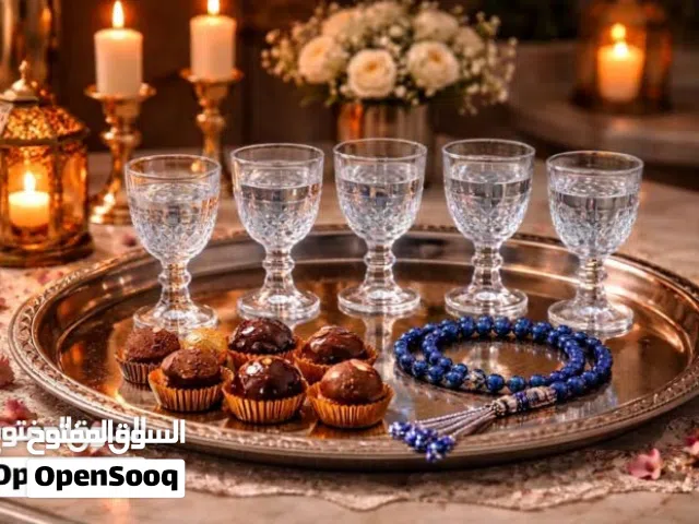 طقم كاسات زمزم للبيع بس بدينار