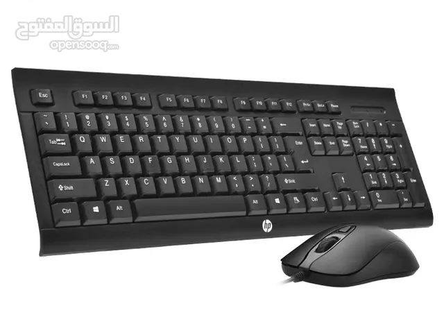 HP KM100 Wired Keyboard Mouse Combo English Keyboard  كيبورد اتش بي سلكي